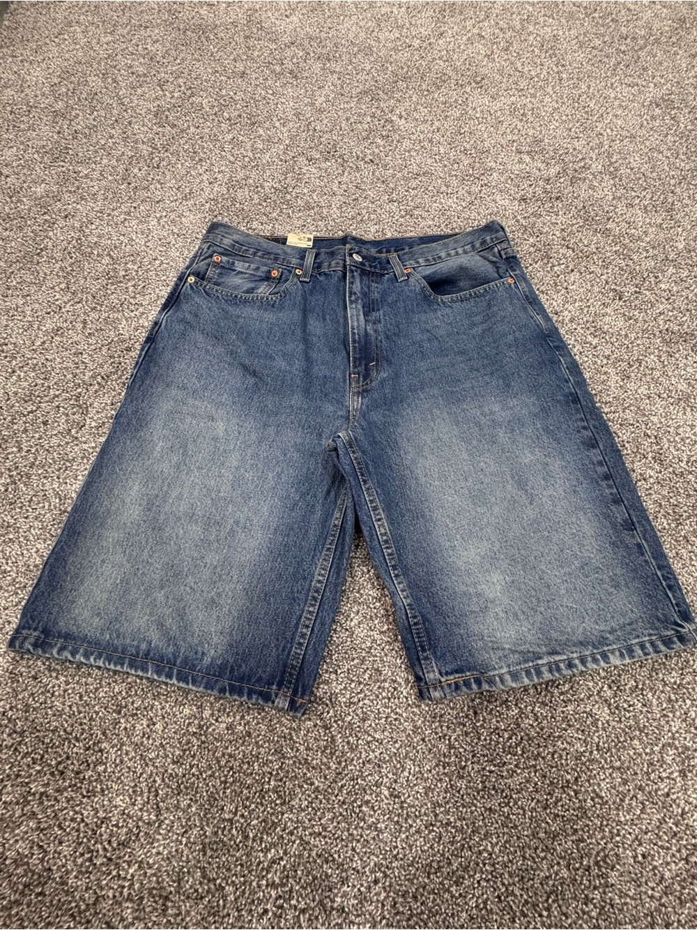 Signature by Levi Strauss Washed Blue Denim Shorts
